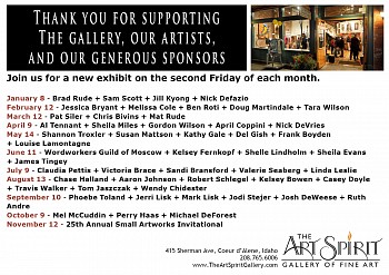 2021 Featured Artist Postcard (Back)