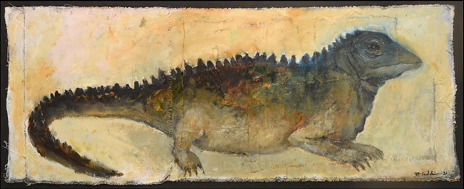 Mel McCuddin, The Waiting Lizard
2021, oil on canvas
