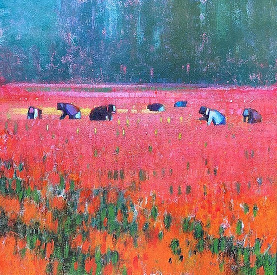 Kathy Gale, A Sea of Red
2021, acrylic on canvas