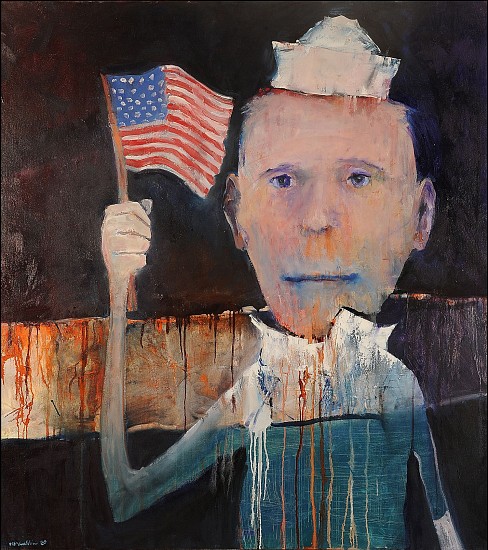 Mel McCuddin, Flag Day
2020, oil on canvas