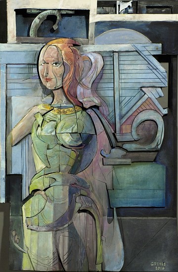 Robert Grimes, Lady in Green
2016, oil on wood construction