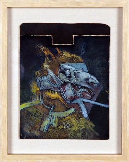 Robert Grimes, Blue Demon
1985, Gouache on plaster relief