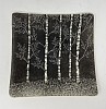 WHTT 0005 B&W Square Aspen Plates, Medium