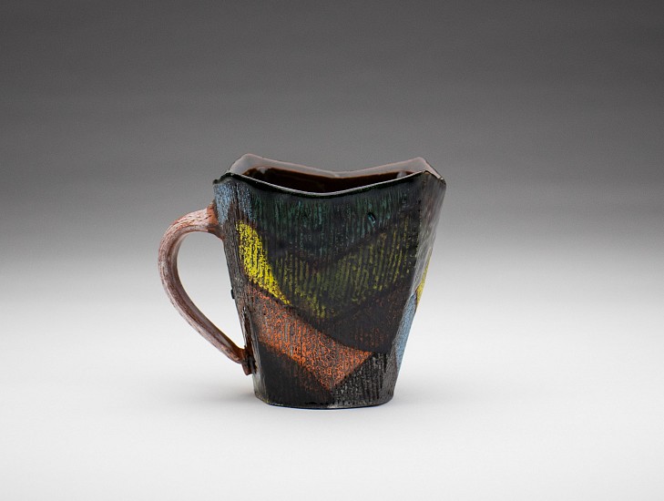 Andrew Avakian, Mug, Orange and Blue
2022, terracotta, mixed media