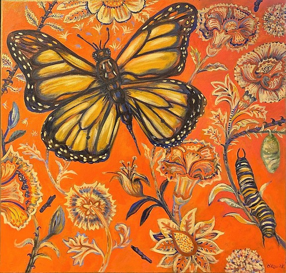 Kay O'Rourke, Monarch Butterfly (Endangered Species)
2020, oil on canvas