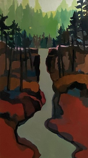 Sheila Miles, Kootenai Falls
oil on canvas
