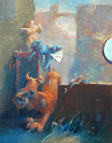 Robert Grimes, Jumping Dog
1985, oil on canvas