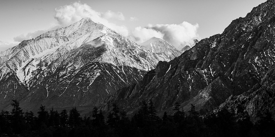 Stephen Poe, Snowy Peak Over Desert Foothills
2022, photography on canvas - framed