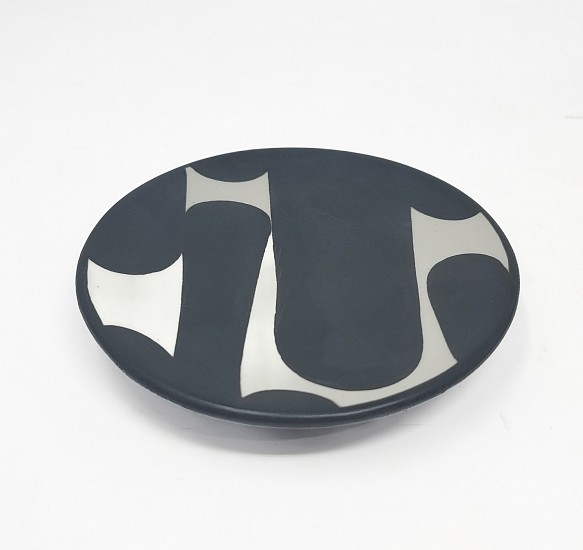 Sam Scott, B/w Small Plate
2022, ceramic