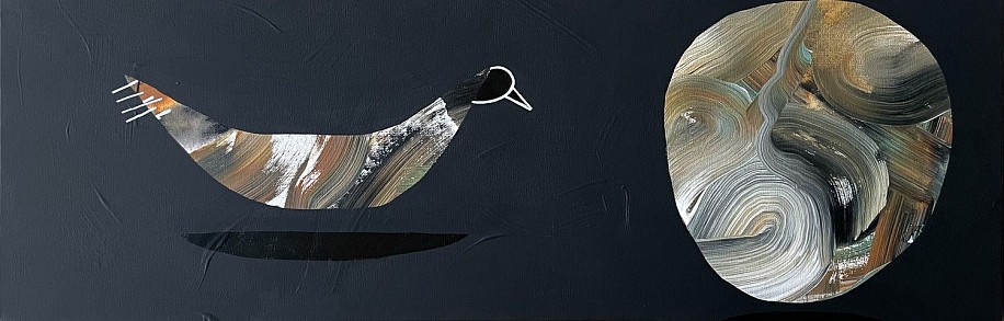 Claire Akebrand, Unknown Bird By Night
2022, acrylic on canvas