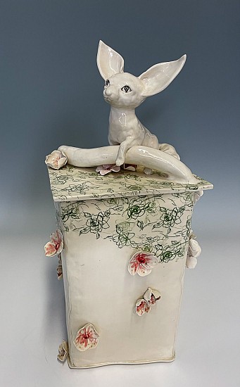 Mary Frances Dondelinger, Fennec Fox Box
2022, ceramic