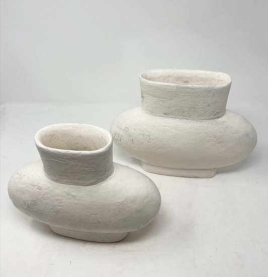 Maggie Jaszczak, Small White Vase Pair
2022, ceramic earthenware