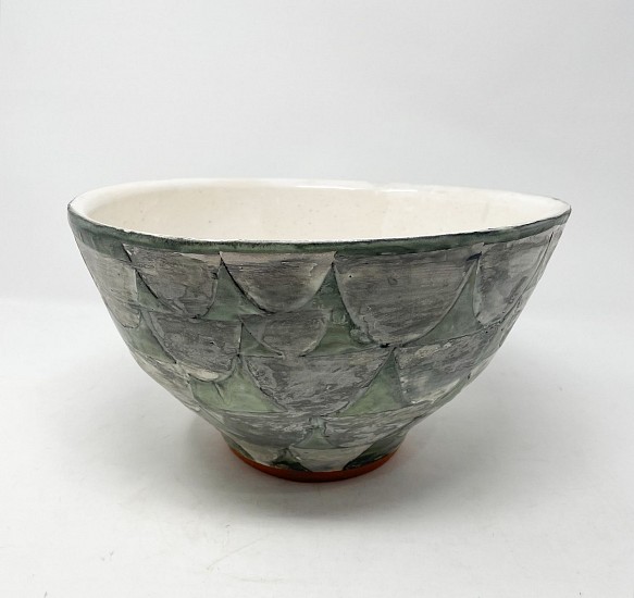 Maggie Jaszczak, Black Bowl with Half Circles
2022, ceramic earthenware