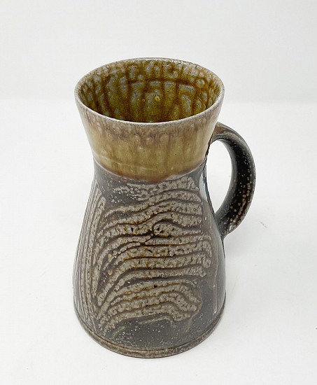 Mark Hewitt, Large Mug with yellow neck
2022, woodfired stoneware