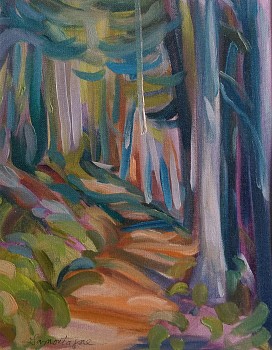 lamo 0058 lamontagne path 2 oil 11x8.5in