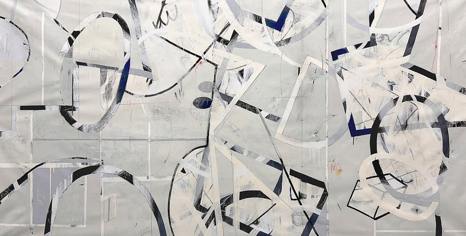 Pamela Caughey, Triangulation
2023, Acrylic/Mixed Media on Canvas
