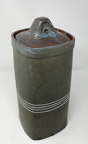 Tom Jaszczak, Square Blue-Lidded Jar
2022, earthenware
