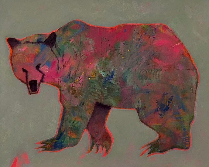Lance Green, FEBRUARY BEAR
2021, acrylic on canvas