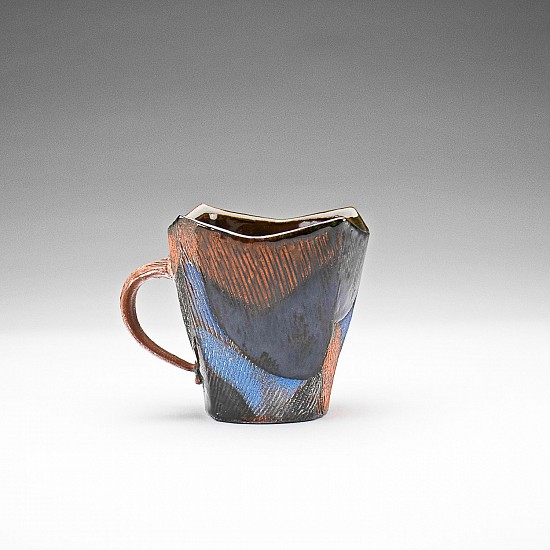 Andrew Avakian, Mug
2022, terra cotta, slips, underglaze, glaze, sandblasted