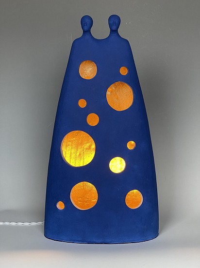 Susan Mattson, Cheese Lamp Blue
2023, Stoneware, oxides and underglaze