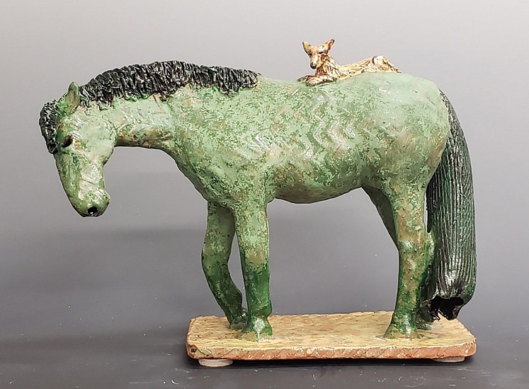 Betsey Hurd, Coyote Taxi
2023, glazed earthenware