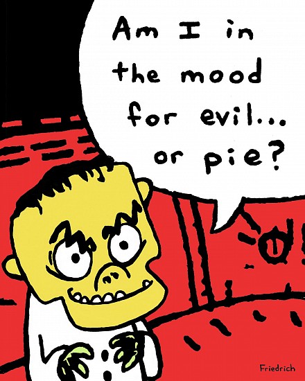 Paul Friedrich, Evil or Pie
2023, acrylic