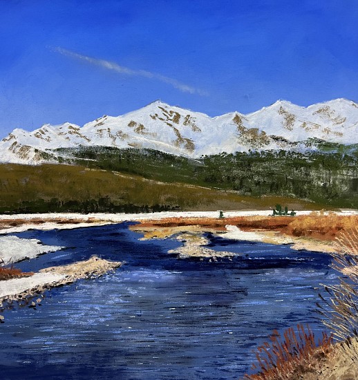 Kevin Jester, Headwater, Salmon River
2023, Soft Pigment Pastel on Sanded Paper
