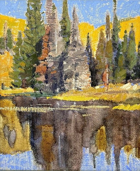 George Carlson, Autumn Reflections
1972, oil on panel