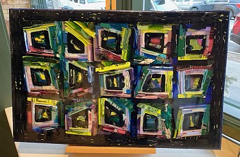 dow 0001 through a glass darkly quilt