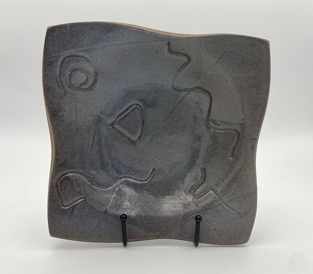 David Hutchens, Gray Square Signed
2001, ceramic