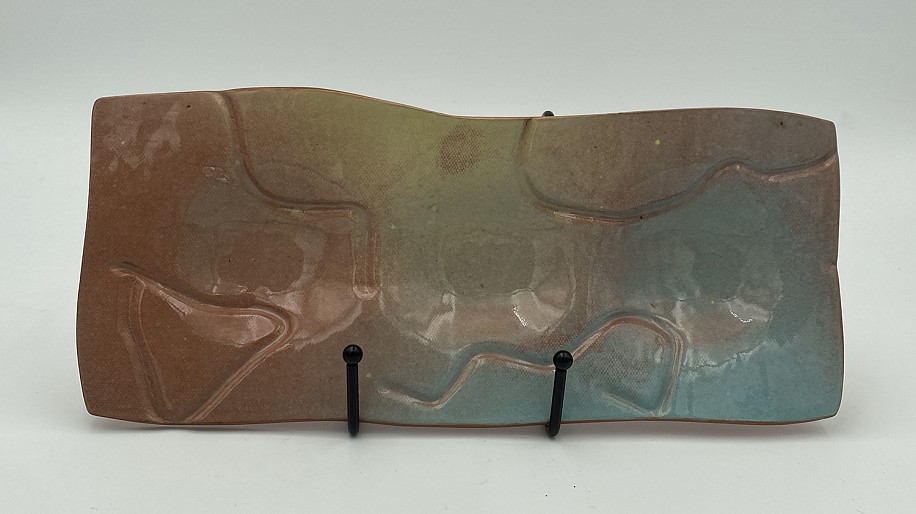 David Hutchens, Blue 3 Pocket Dish
2001, ceramic