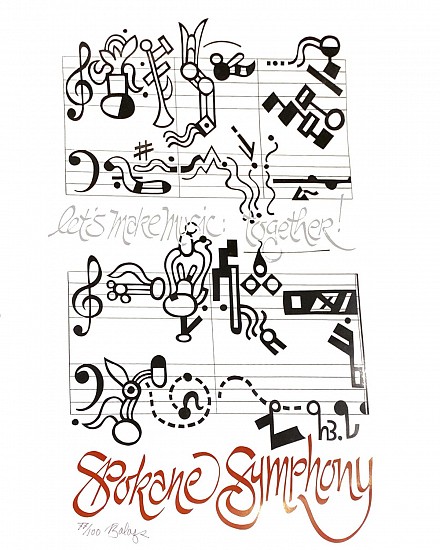 Harold Balazs, Spokane Symphony Poster ""Let's Make Music: Together!""
print