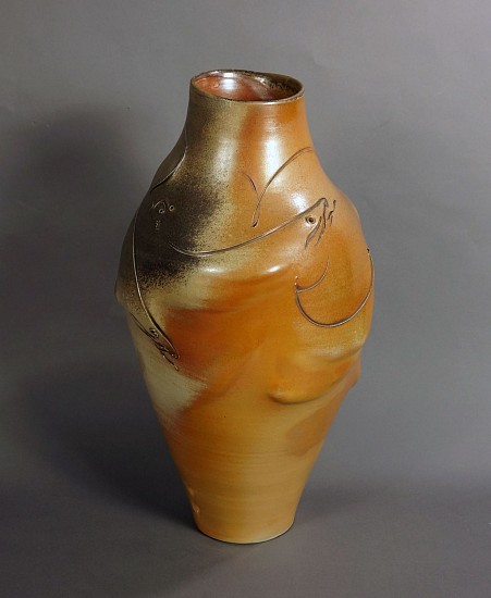 Frank Boyden, Fish Vase
wood-fired porcelain