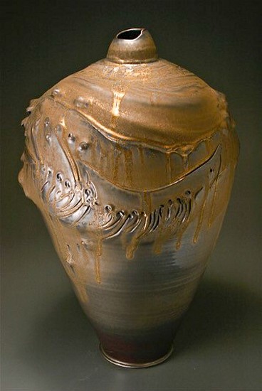 Frank Boyden, Golden Aurora, collaboration with Tom Coleman
2010, wood fired white stoneware