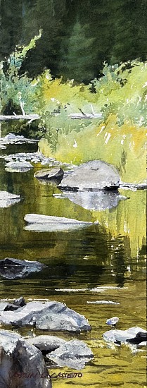 Erin Cassetto, Creekside
2023, Watercolor on Arches paper