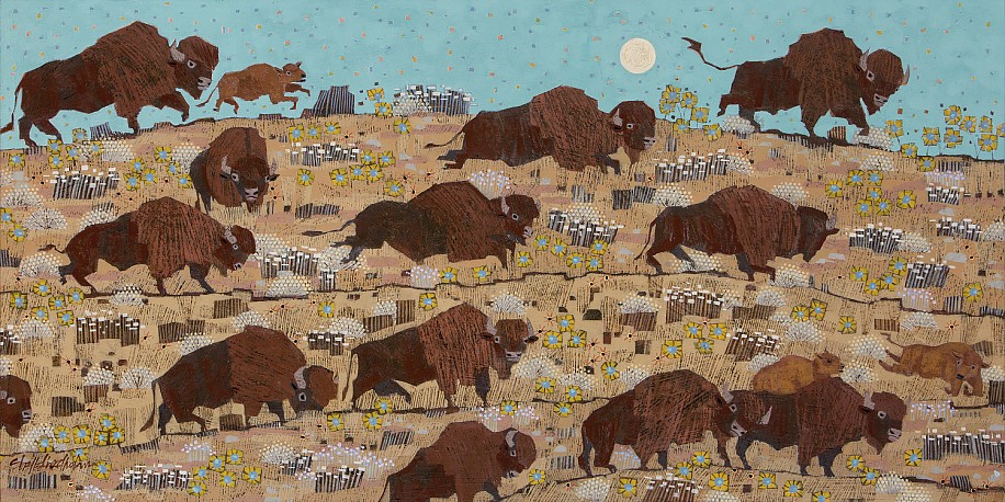 Shelle Lindholm, Home on the Range
2024, acrylic on panel