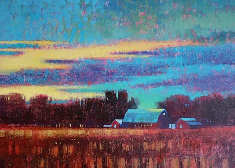 Kathy Gale, Sunset Near Ritzville
2023, acrylic