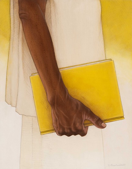 Stephanie Frostad, Reader V
2023, graphite & oil on wood panel