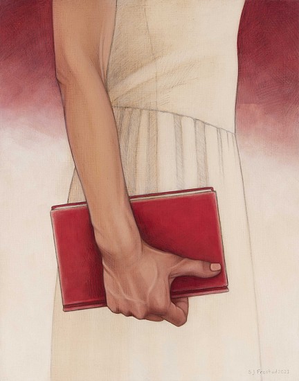 Stephanie Frostad, Reader I
2023, graphite & oil on wood panel