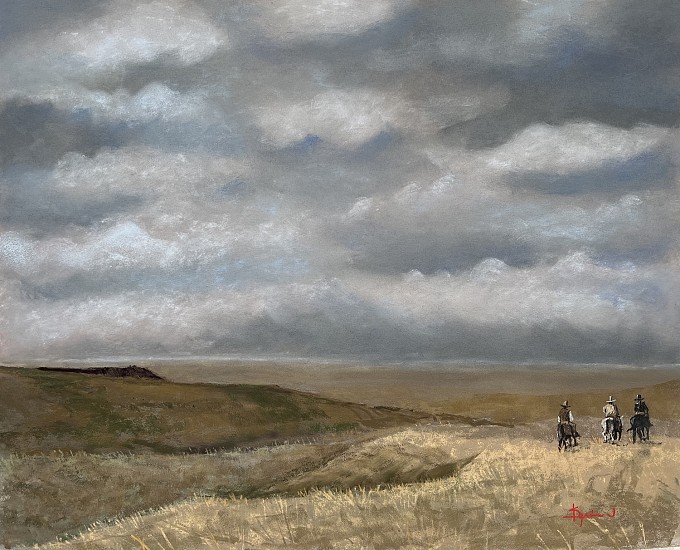 Kevin Jester, Three Riders
2024, pastel