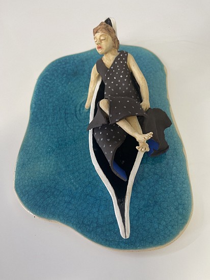 Mary Frances Dondelinger, Luxuriating, study
2024, stoneware