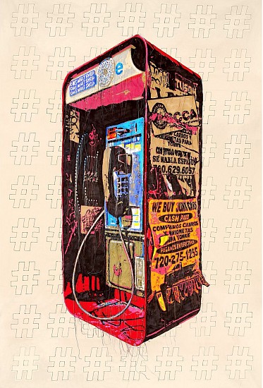 Helen Parsons, Urban Landmark- Payphone
2023, Fiber Art