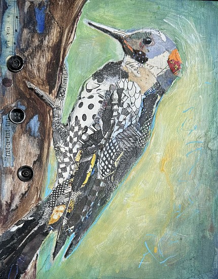 Jacquie Masterson, The Wood Pecker Song
2024, mixed media