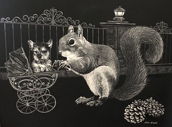 baird evening stroll 9x12