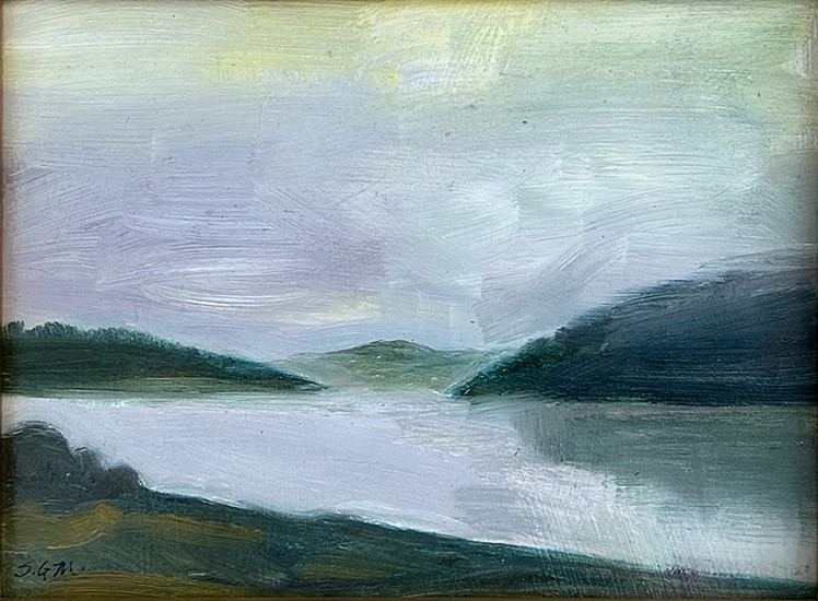 Sally Machlis, Haze on Fernan Lake
2022, oil