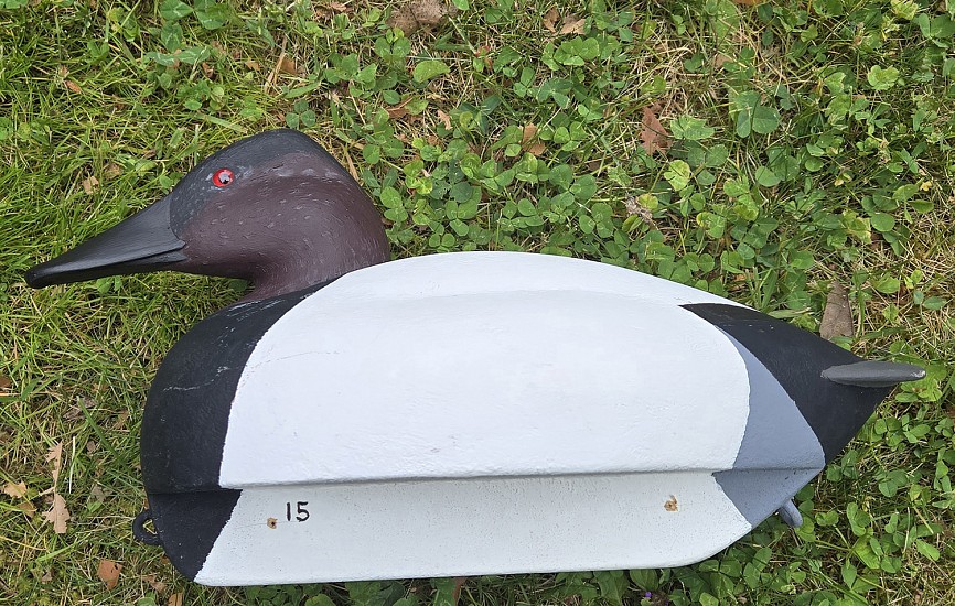 Frank Werner, Canvasback drake #15
wood carving