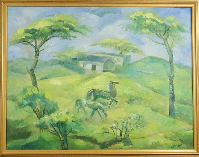 Ernest Lothar, Landscape with Horses
oil paint