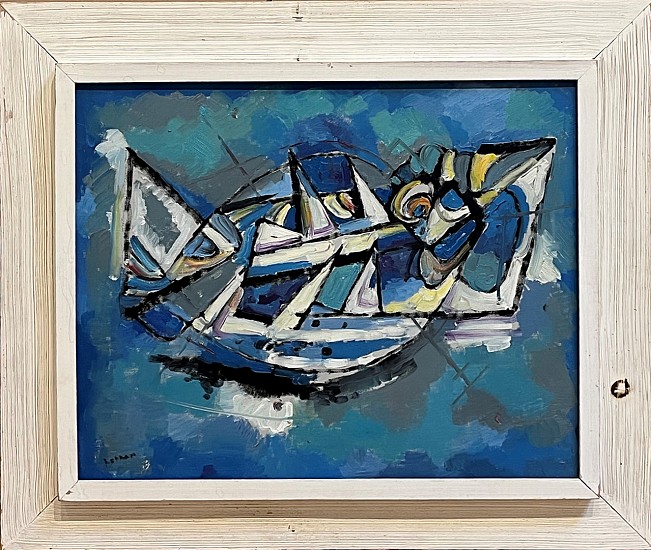 Ernest Lothar, Abstract Boat
oil on canvas