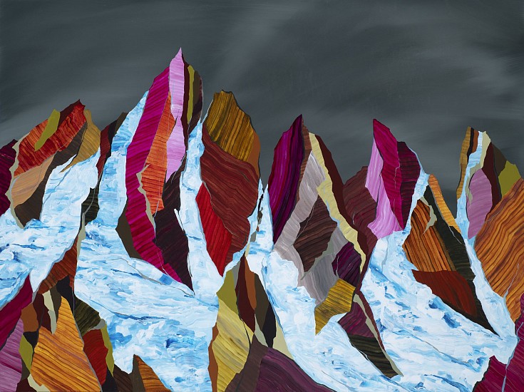 Ryan Molenkamp, Cascade No. 100
2022, acrylic on panel