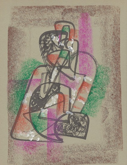 Ernest Lothar, Untitled
pastel on construction paper